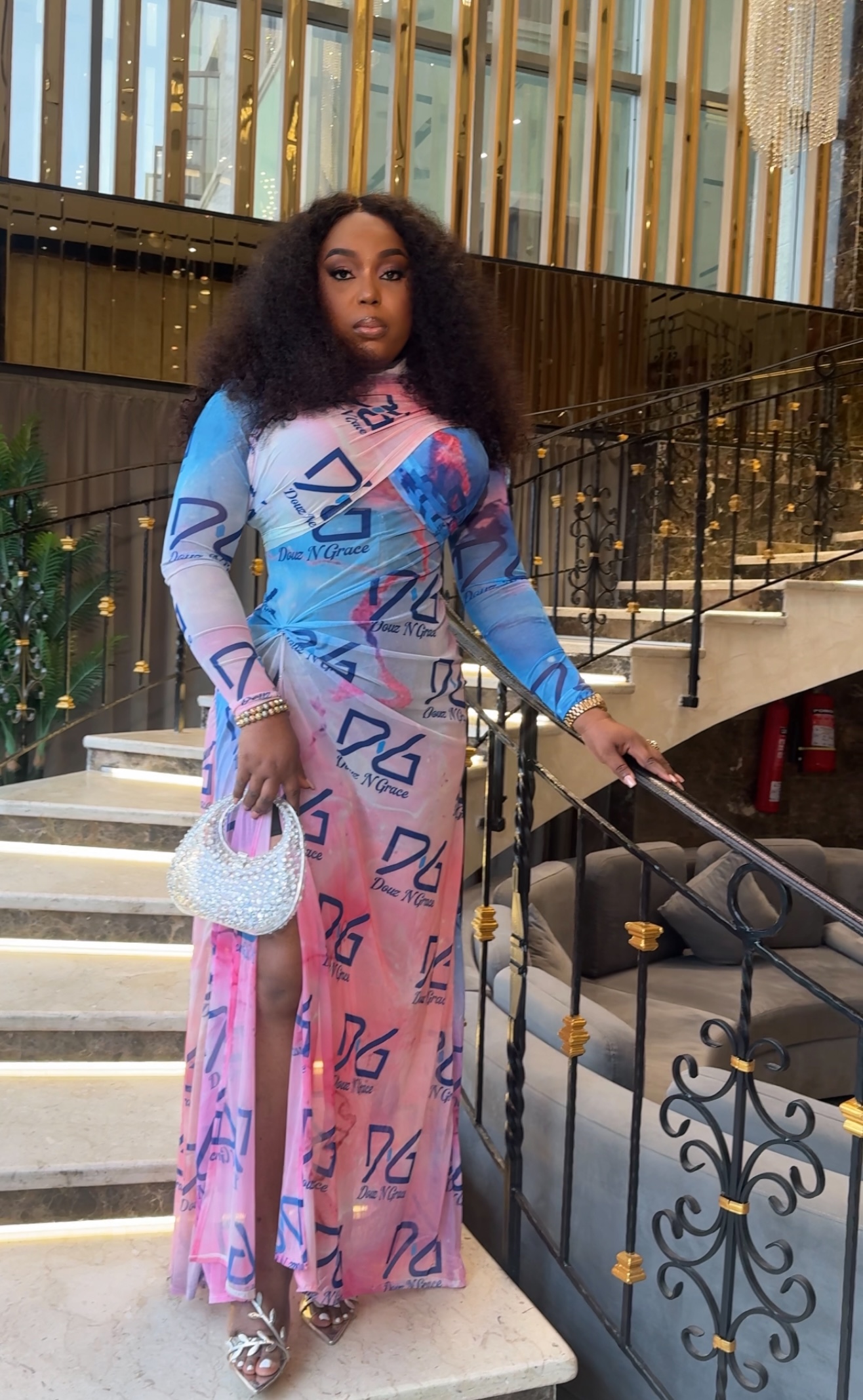 Custom dng new slit dress 